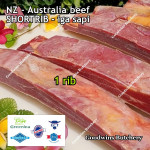 Beef rib SHORTRIB daging iga sapi konro frozen Australia RALPHS short rib portioned 2-3 ribs 1.2-1.6 kg/slab (price/kg)
